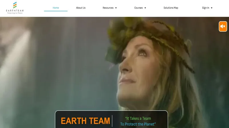 EarthTeam website screenshot