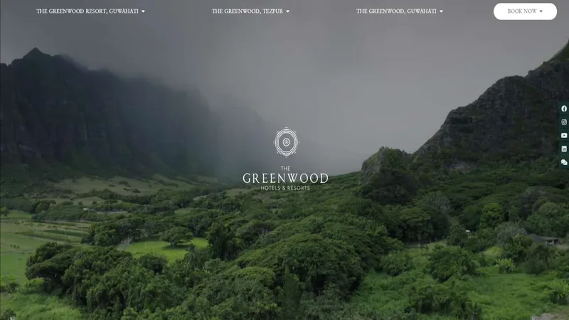 Greenwood Hotels website screenshot