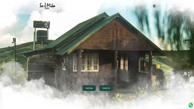 Saimika Resorts website screenshot
